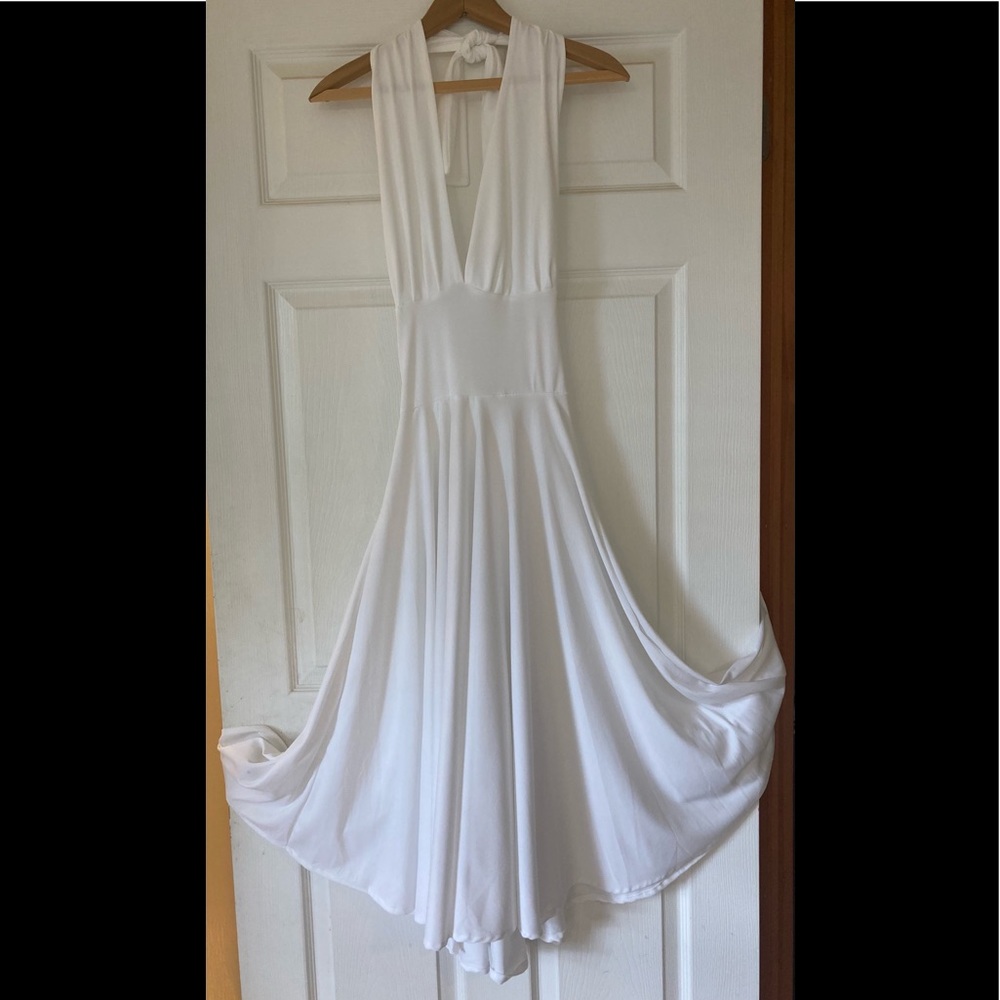 Marilyn Monroe White Halter Dress Costume